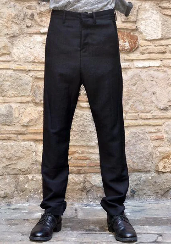 Smart Wear LUMEN ET UMBRA MENS WOOL TROUSERS BLACK