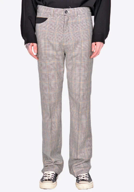 Summer Wear MARNI PUMU0191QU PRINCE OF WALES TAILORING WOOL TROUSERS