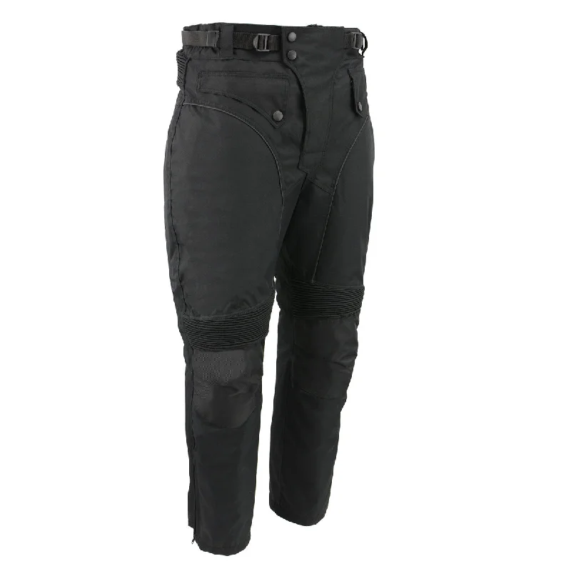 Winter Outfits Men's XS2821 Black Water-Resistant Nylon Racing Over Pants with Armor