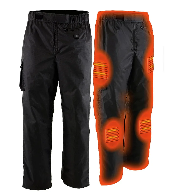 Relaxed Looks NexGen Heat MPM5715SET Men Black Winter Thermal Heated Pants for Ski and Riding w/ Rechargable Battery Pack
