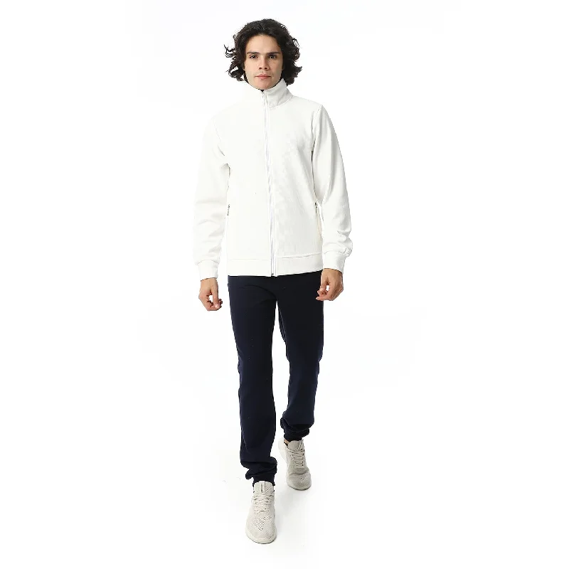 Everyday Apparel Navy_Blue_Melton_Elastic_Sweatpants