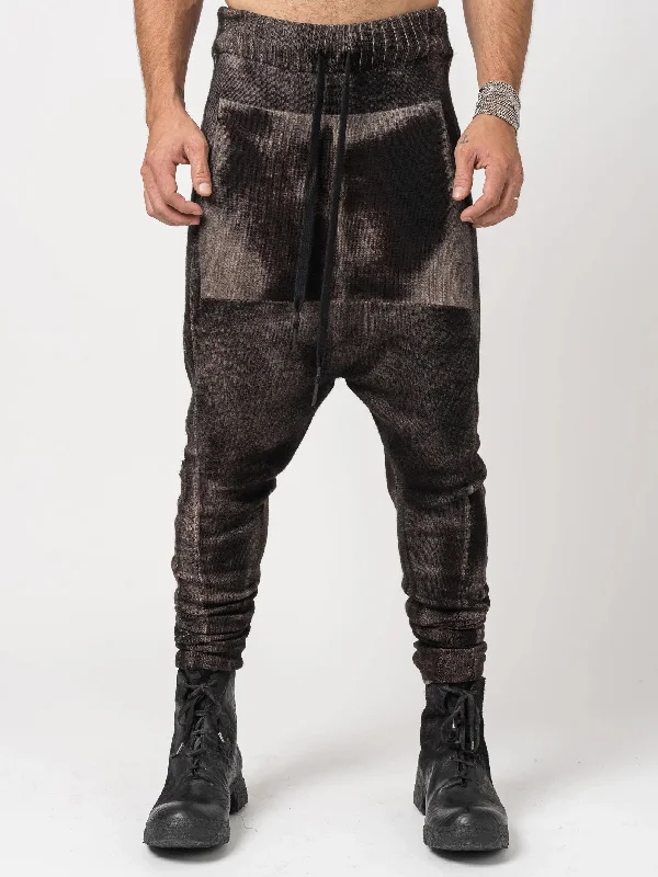 Chic Styles Slim Wool Pants with Spray Effect