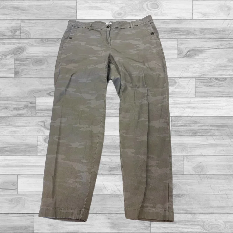 Casual Fits Pants Ankle By J Jill In Camoflauge, Size: 6petite