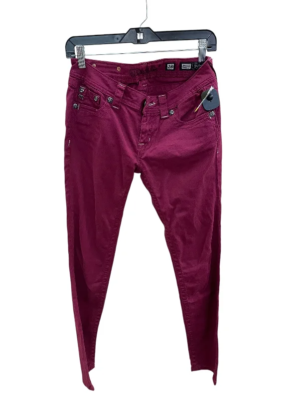 Casual Trousers Pants Chinos & Khakis By Miss Me In Purple, Size: 6