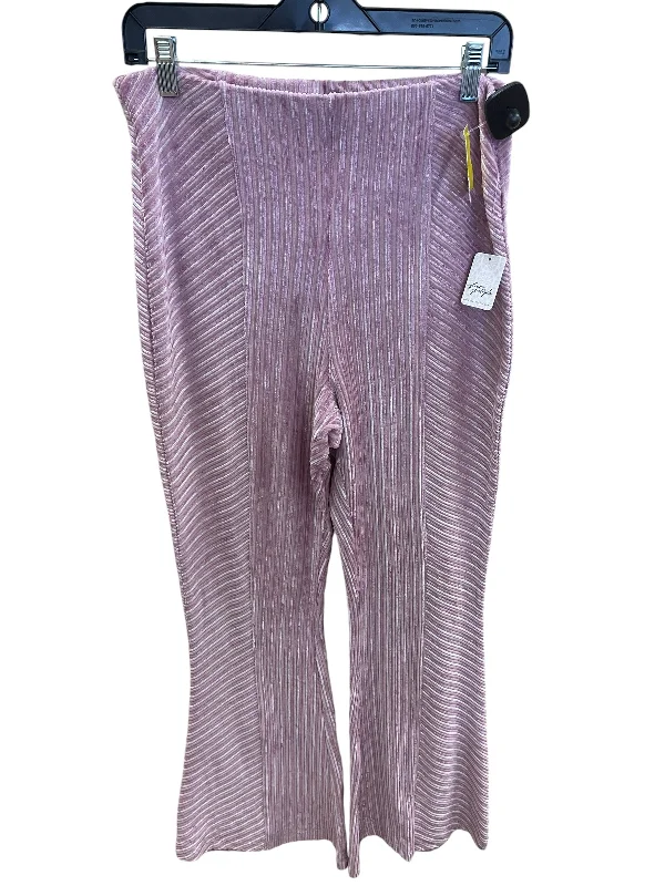 Comfortable Fits Pants Corduroy By Free People In Purple, Size: L