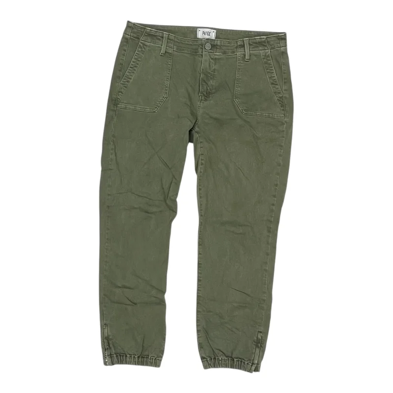 Premium T-shirts PANTS JOGGERS by PAIGE In GREEN DENIM, Size: 12