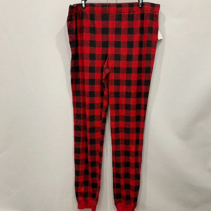 Comfortable Fits Pants Lounge In Red, Size: L