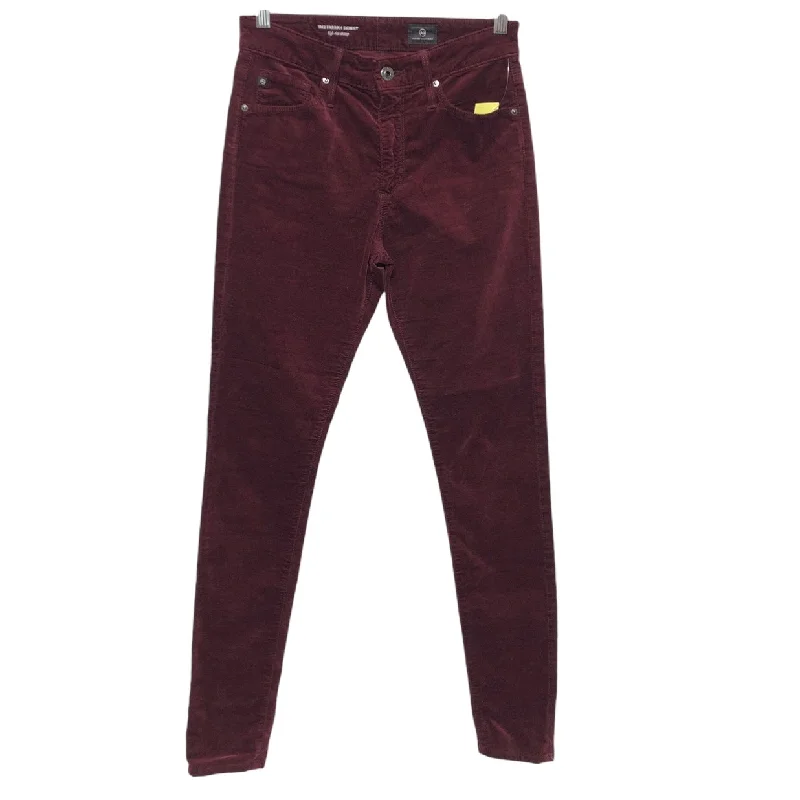 Casual Outerwear Pants Other By Adriano Goldschmied In Maroon, Size: 2