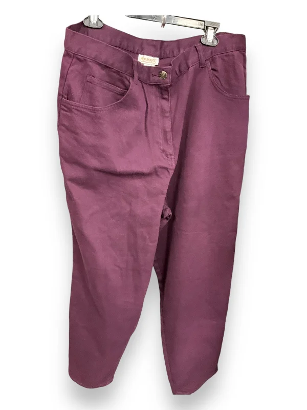 Modern Clothing Pants Work/dress By Romans In Eggplant, Size: 16