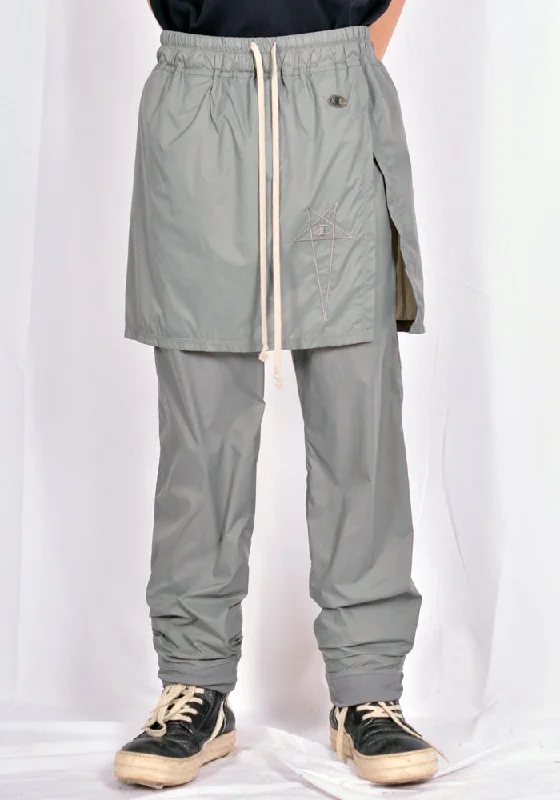 Elegant Outfits RICK OWENS x CHAMPION CM21S0017 216780 TOGA NYLON JOGGERS PANTS DUST