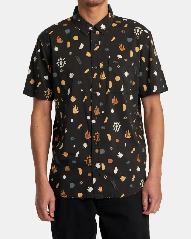 All-Season Wear Anytime Short Sleeve Shirt - Pirate Black