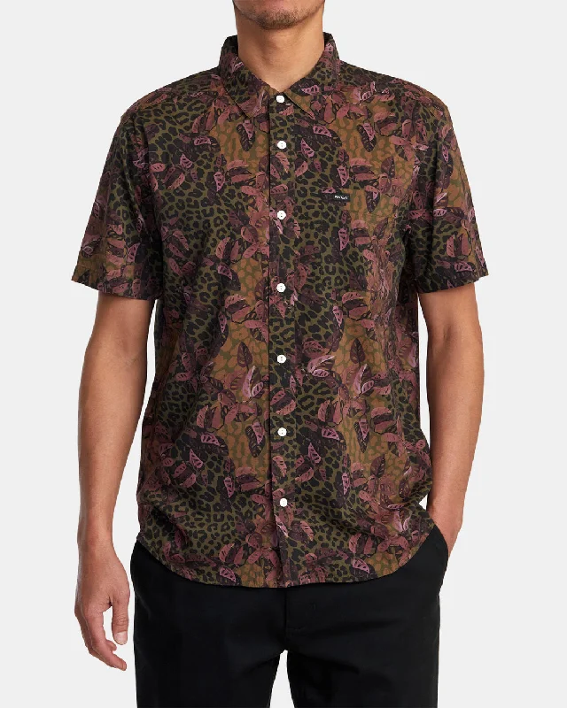 Office Outfits Anytime Short Sleeve Shirt - Bombay Brown