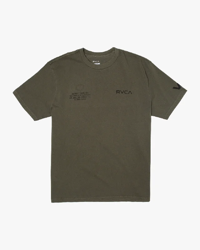 Street Outfit Big Pin Workout Shirt - Olive