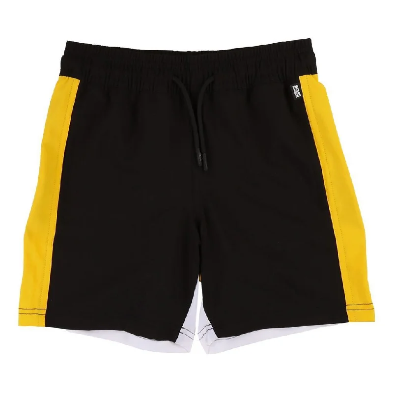 Bold Colors Black Bermuda Shorts
