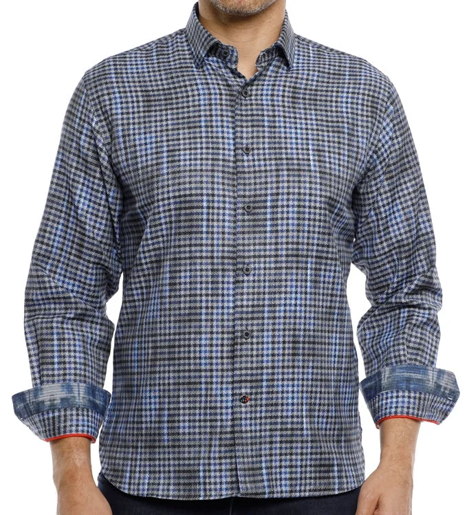 Sporty Jackets Boys Blue Check with Brown Marks