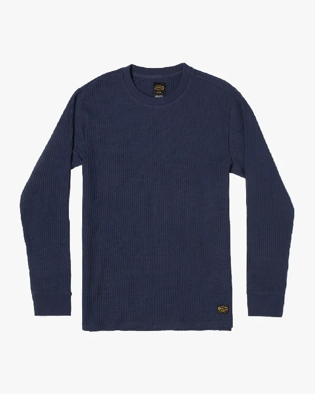 Fashion Bottoms Dayshift Long Sleeve Thermal Shirt - Navy