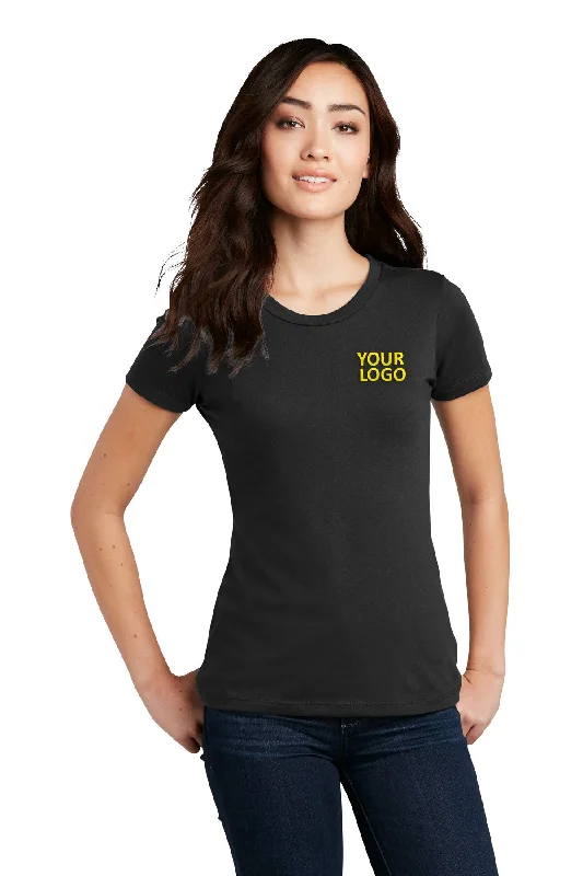 Functional Wear District Made Ladies Perfect Blend Crew Tee's, Black