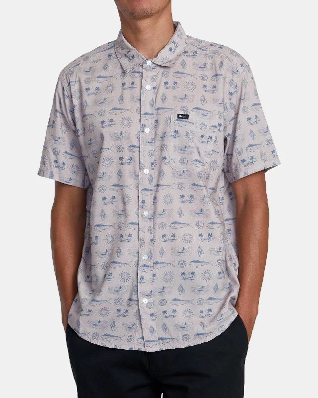 Travel Wardrobe Dorado Short Sleeve Shirt - Pale Mauve