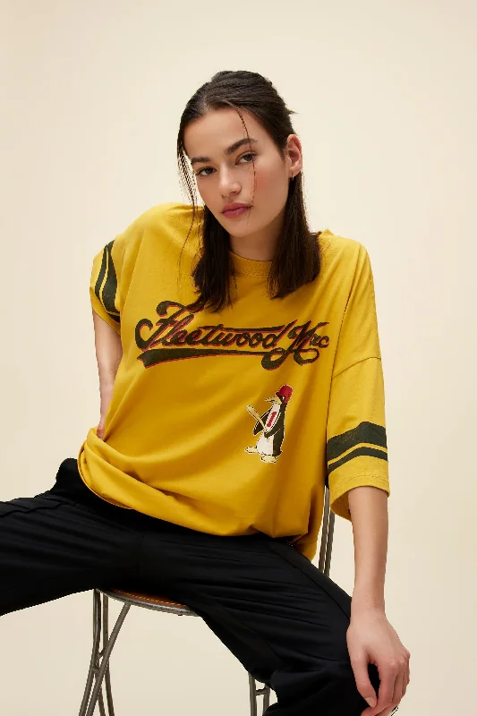 Smart Casual Wear Fleetwood Mac Penguin Baseball OS Tee