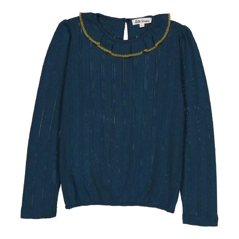 Versatile Wear Girls' Nora T-Shirt In Majolica Blue