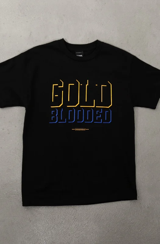 Elegant Outfits Gold Blooded Eclipse (Men's Black/Royal Tee)