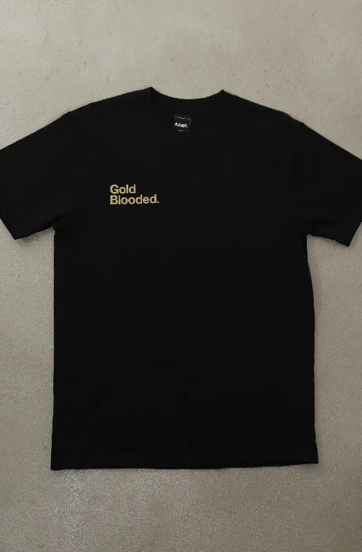 Smart Casual Wear Gold Blooded Low Pro (Men's Black Tee)