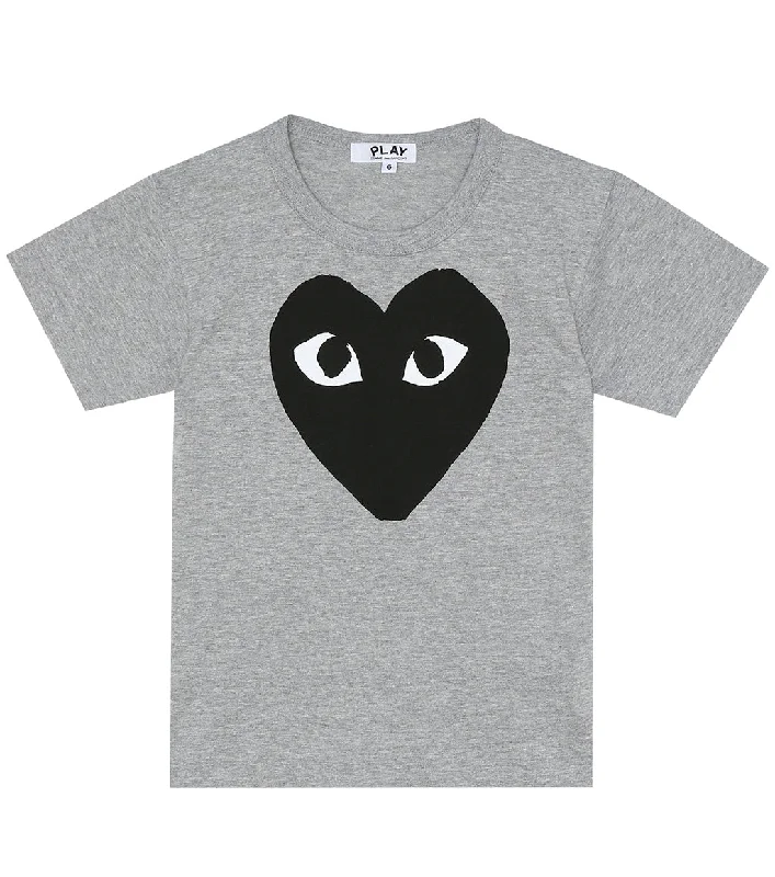 Modern Clothing Gray Black Heart T-Shirt