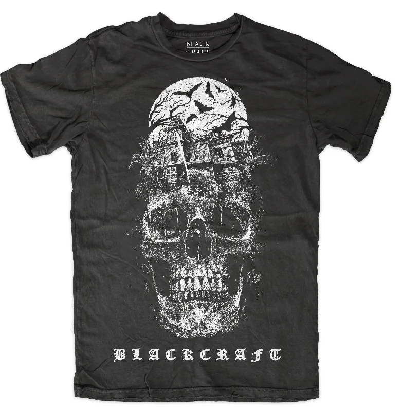 Trendy Shoes Haunted House Skull