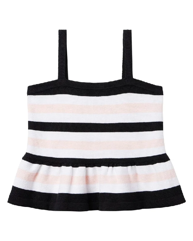 Streetwear Clothing Janie and Jack Striped Peplum Cropped Top