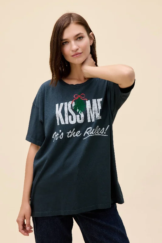 Office Outfits Kiss Me It's The Rules Merch Tee