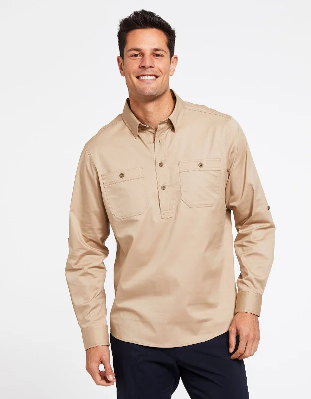 Casual Shoes Outback Half Placket Shirt UPF 50+ Technicool Collection