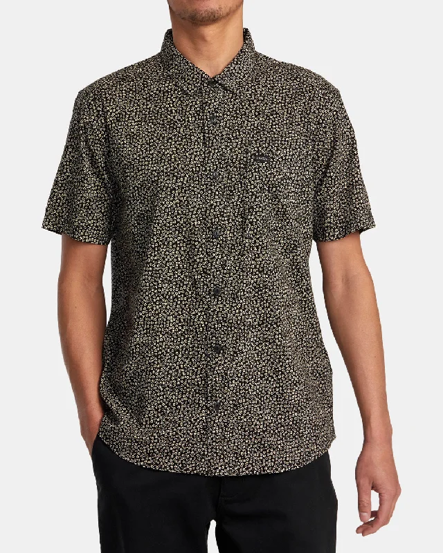 Winter Jackets Morning Glory Short Sleeve Shirt - Black