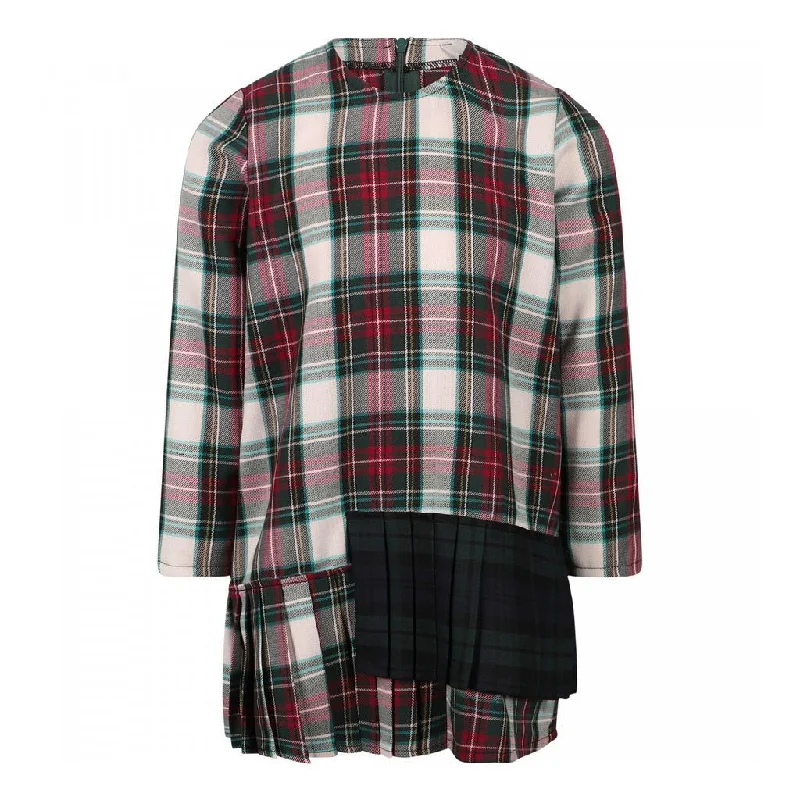 Sporty Designs Multi Plaid Jersey Dress