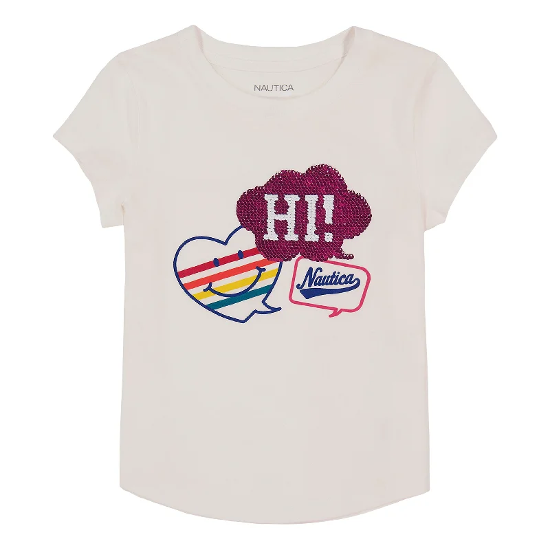 Winter Jackets Nautica Little Girls' Hi Nautica T-Shirt (4-6X)