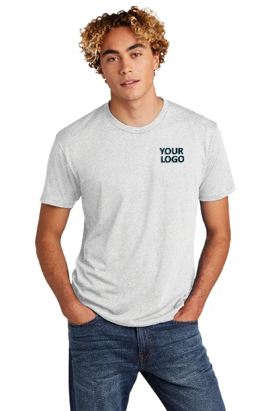 Classic Fits Next Level Unisex Tri Blend Customized Tee's, Heather White