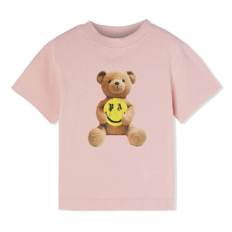 Comfort Jackets PINK SMILEY BEAR T-SHIRT