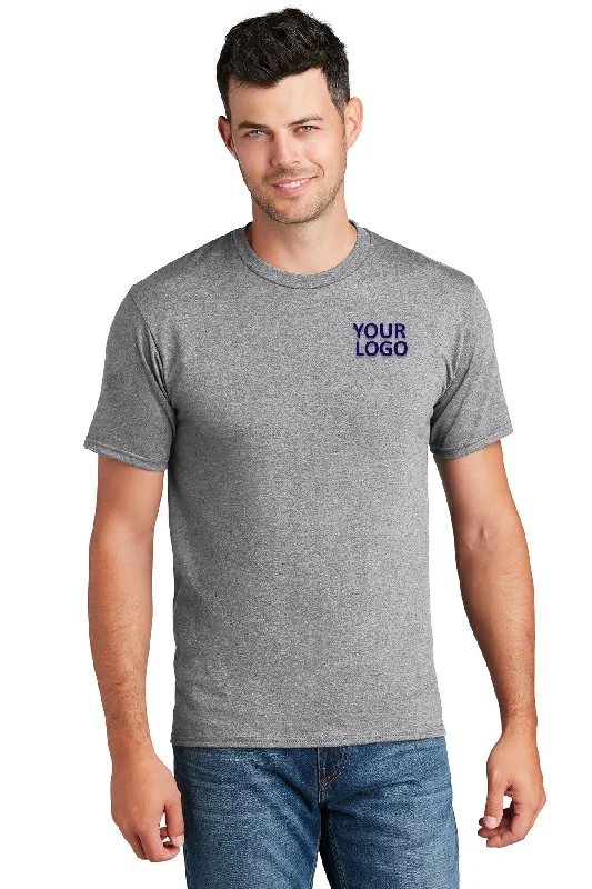 Street Style Tops Port & Company Fan Branded Favorite Tee's, Athletic Heather