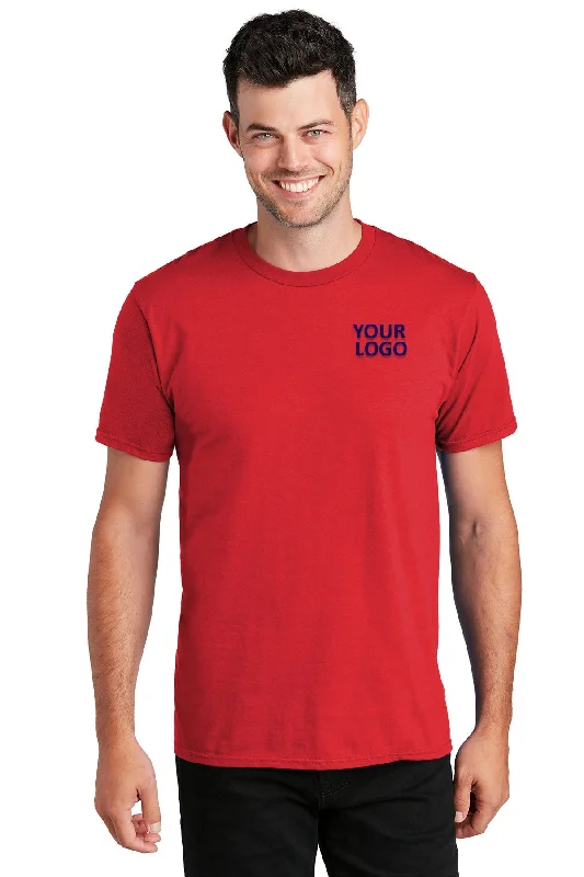 Active Styles Port & Company Fan Branded Favorite Tee's, Bright Red