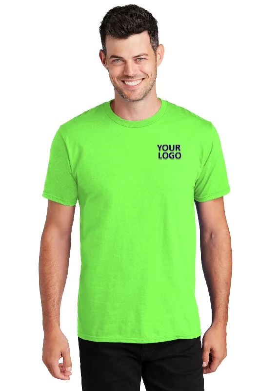 Stylish Suits Port & Company Fan Branded Favorite Tee's, Flash Green