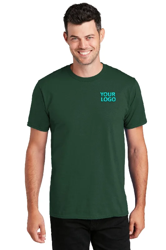 Casual Shirts Port & Company Fan Custom Favorite Tee's, Forest Green