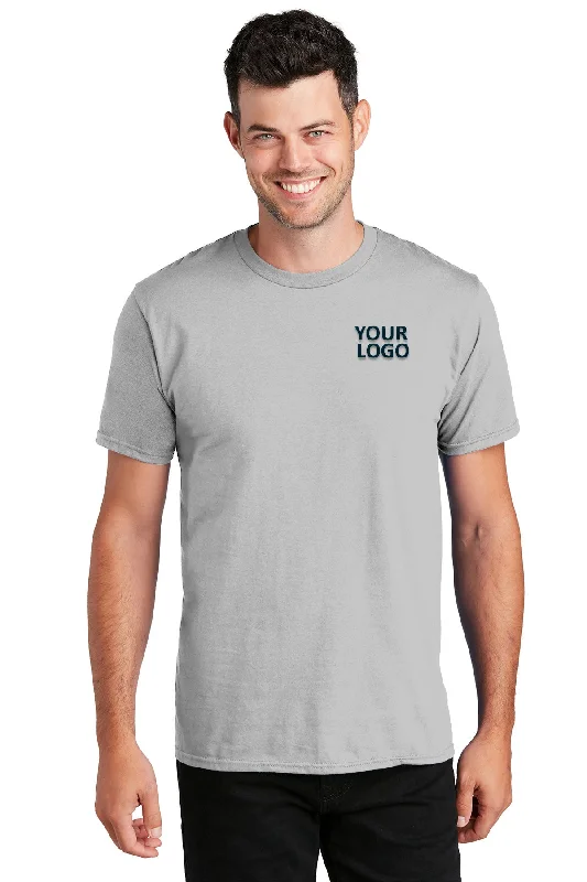 Premium T-shirts Port & Company Fan Customized Favorite Tee's, Silver