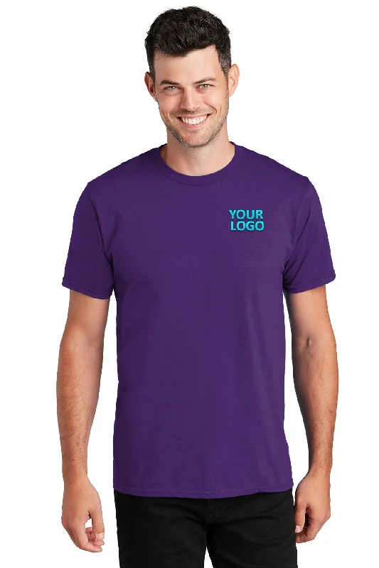 Bold Designs Port & Company Fan Customized Favorite Tee's, Team Purple