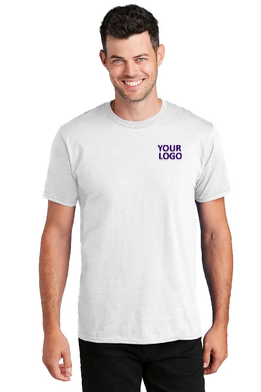Sleek Tops Port & Company Fan Customized Favorite Tee's, White