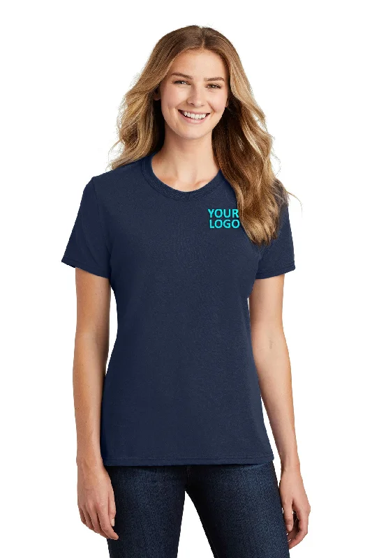 Cozy Jackets Port & Company Ladies Branded Core Blend Tee's, Navy