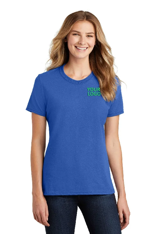 Relaxed Fit Clothing Port & Company Ladies Branded Core Blend Tee's, Royal