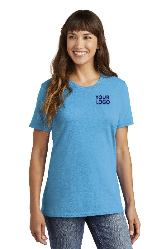 Casual Trousers Port & Company Ladies Custom Core Cotton Tee's, Aquatic Blue
