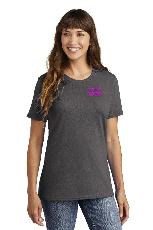 Lightweight Jackets Port & Company Ladies Branded Core Cotton Tee's, Charcoal