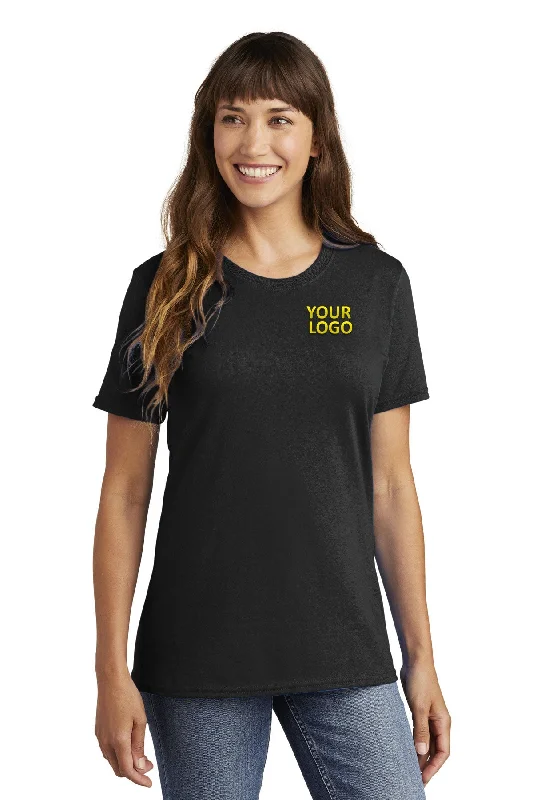 Sporty Jackets Port & Company Ladies Branded Core Cotton Tee's, Jet Black