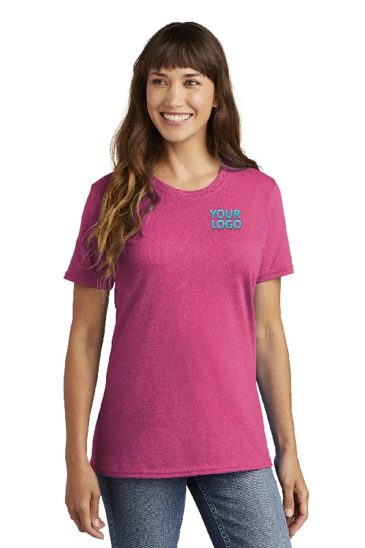 Chic Styles Port & Company Ladies Customized Core Cotton Tee's, Sangria