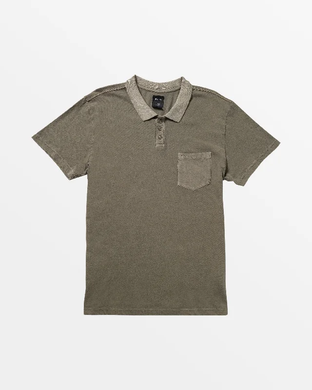 Comfort Clothes PTC Pigment Polo Shirt - Mushroom
